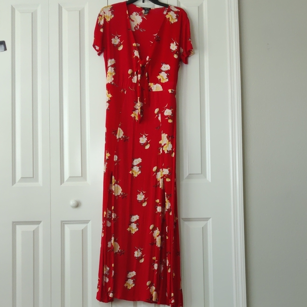 Rue21 Red Floral Maxi Dress